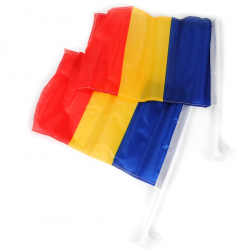 Set Steag Romania pentru masina 2 buc/set 