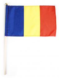 Steag Romania cu bat dimensiune 30 x 20 cm 