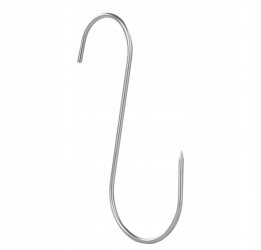 Carlig tip S UBX® pentru suspendat carnea lungime 15 cm argintiu 