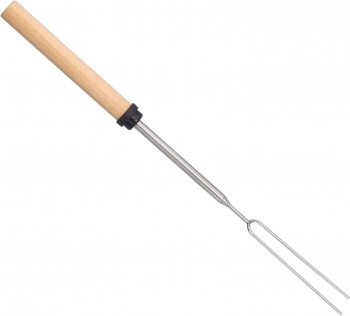 Furculita telescopica pentru gratar Zola® plastic si otel inoxidabil lungime maxima 82.5 cm argintie 