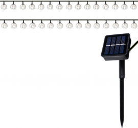 Ghirlanda cu panou solar UBX® 6 m multicolora rezistenta la apa IP65 8 moduri de iluminare 