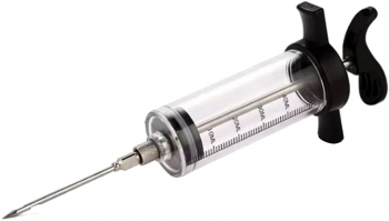 Injector de sosuri pentru carne Zola® cu o capacitate de 50 ml si 3 ace diferite din otel ideal pentru orice bucatarie 