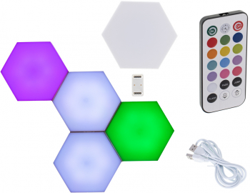 Lampa LED de perete modulara Zola® cu touch multicolor 2W/12V 5 bucati 9x2.5 cm/buc 