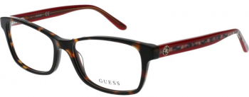 Rama ochelari de vedere Femei Guess GU2874-052-53 Havana Rectangular 53 mm 