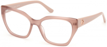 Rama ochelari de vedere Femei Guess GU50112-057-55 Crem Fluture 57 mm 