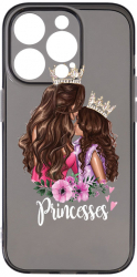Husa BestCase Compatibila Cu Apple iPhone 12 Pro Max Princesses Gril Mom Antisoc Grafit Silicon 1.5MM GT 552 