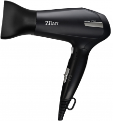 Uscator de par Zilan ZLN9396 2000W 2 trepte de viteza 2 trepte de temperatura cu aer cald si rece Negru 