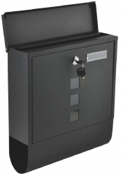 Cutie postala Zola® metal cu loc pentru ziar gri antracit 10x30.7x34cm 