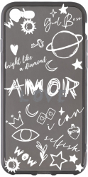 Husa BestCase Compatibila Cu Apple IPhone SE 2 / SE 3 / 8 / 7 Goth Love Antisoc Grafit Silicon 1.5MM GT 984 