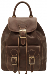 Rucsac casual dama din piele naturala vachetta maro DR125B 