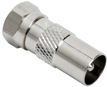 Adaptor F / TV coax fisa F - fisa TV coax 