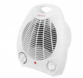 Aeroterma ideala pentru birou Zola® alba din plastic 2000 W 2 nivele de putere si 6 nivele de intensitate tensiune 230V 