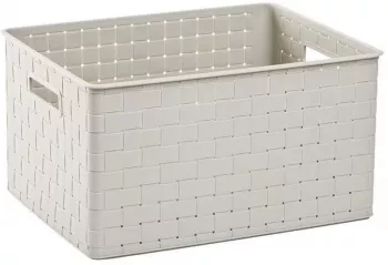 Cos rufe   2 manere plastic crem 30 L 43x33x23 cm Curver 