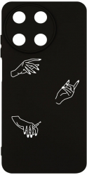 Husa BestCase Compatibila Cu Realme 11 4G Hands SLIM 1.2MM Microfibra Negru PB 740 