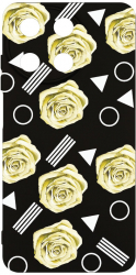 Husa BestCase Compatibila Cu Realme 11 4G Yellow Rose SLIM 1.2MM Microfibra Negru PB 137 