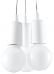 Lampa suspendata DIEGO 3 alb