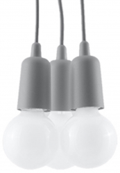 Lampa suspendata DIEGO 3 gri