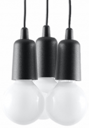 Lampa suspendata DIEGO 3 negru