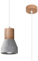 Lampa suspendata QUBIC gri 