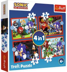 PUZZLE TREFL 4IN1 SONIC AVENTURILE LUI SONIC 