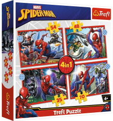 PUZZLE TREFL 4IN1 SPIDERMAN - EROUL SPIDERMAN 