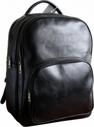 Rucsac dama din piele naturala vachetta negru FRD104 