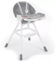 Scaunel cu masuta pentru bebe alb/gri 90x70x60 cm - Dolu 