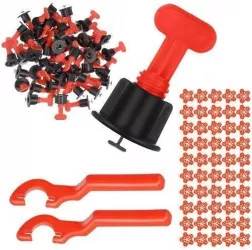 Set de nivelare si aliniere a placilor ceramice 100 tije tip T refolosibile distantiere chei 