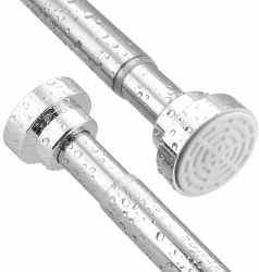 Bara telescopica pentru perdea 55-85 cm S argintiu SCL01