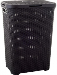 Cos  rufe 2 manere capac maro inchis 60 L 44x34x61 cm Curver 