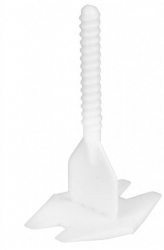 Set distantiere pentru sistem de nivelare si aliniere a placilor ceramice LS122 alb set 100 buc 1 mm 