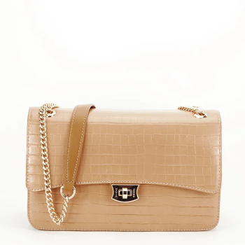 Geanta medie David Jones Paris 7002-2 15 Camel 