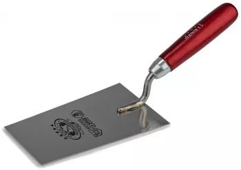 Mistrie inox Olejnik trapez ingusta 160 mm sudura clasica maner lemn rosu 