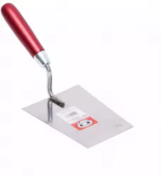 Mistrie inox Olejnik trapez lata 180 mm sudura clasica maner lemn rosu 