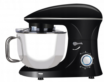 Mixer cu bol de 6.2l din inox Zola putere 2200 W 3 accesorii 6 viteze protectie bol negru