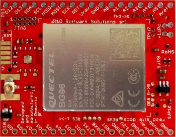 Modul IoT ARM0 + BG96 - xyz-mIoT - shield placa dezvoltare AT SAMD21G LTE CATM1 NBIoT GSM GPRS GNSS fara senzori compatibila Arduino Zero