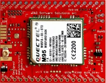 Modul IoT ARM0 + M95FA - xyz-mIoT - shield placa dezvoltare AT SAMD21G GSM GPRS SMS MMS DTMF fara senzori compatibila Arduino Zero