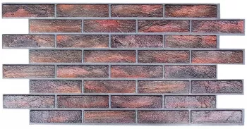 Panou decorativ PVC model caramida 3D maro ars 96x48.5 cm 