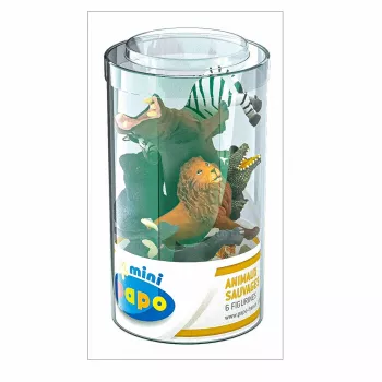 PAPO FIGURINA SET 6 MINI ANIMALE SALBATICE 