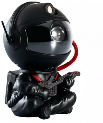 Proiector in forma de astronaut cu chitara permite proiectarea stelelor sau galaxiilor Gonga® Negru 