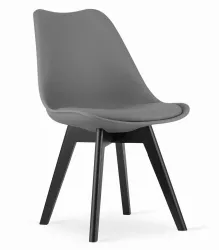 Scaun bucatarie/living Artool Mark PP lemn grafit si negru 49x55.5x82.5 cm 