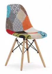 Scaun bucatarie/living Artool Seul textil lemn mozaic multicolor 46.5x56.5x82.5 cm 