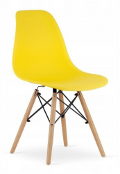 Scaun stil scandinav Artool Osaka PP lemn galben 46x54x81 cm 