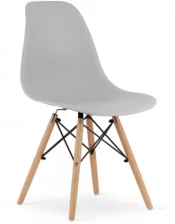 Scaun stil scandinav Artool Osaka PP lemn gri 46x54x81 cm 