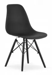 Scaun stil scandinav Artool Osaka PP lemn negru 46x54x81 cm 
