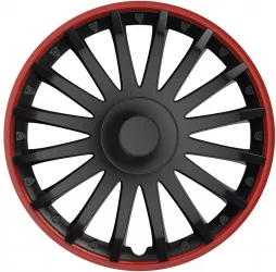Set 4 capace roti model CRISTAL 15 - RED & BLACK 
