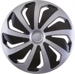 Set 4 capace roti model WIND 14 - SILVER & BLACK 