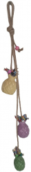 Decor perete cu forma de ananas 55 cm - Crem/Roz/Verde 