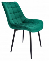 Scaun bucatarie/living metalic catifea verde 53x63x83 cm Misty 