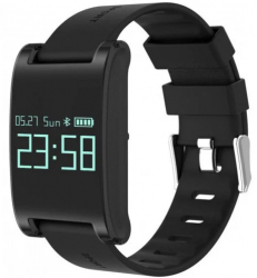 Bratara Fitness iUni DM68 Waterproof Display OLED Pedometru Monitorizare puls Notificari Negru 